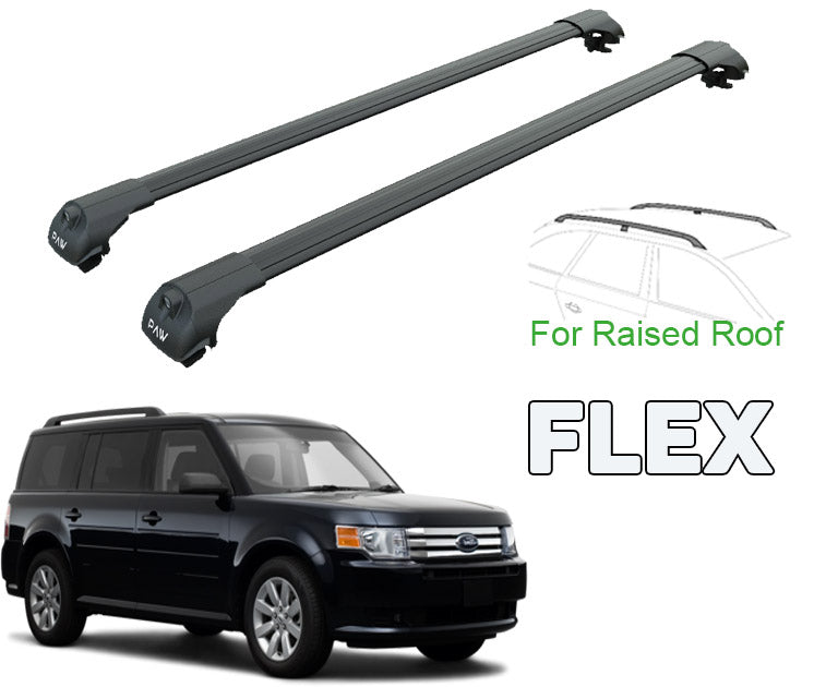 to fit Ford Flex Roof Rack Cross Bars Black Color 2008-2013 to fit Ford Flex Roof Rack Cross Bars Black Color 2008-2013